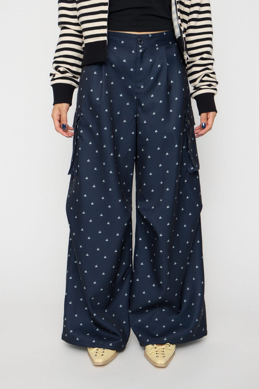 TINY PATTERN CARGO パンツ NVY S