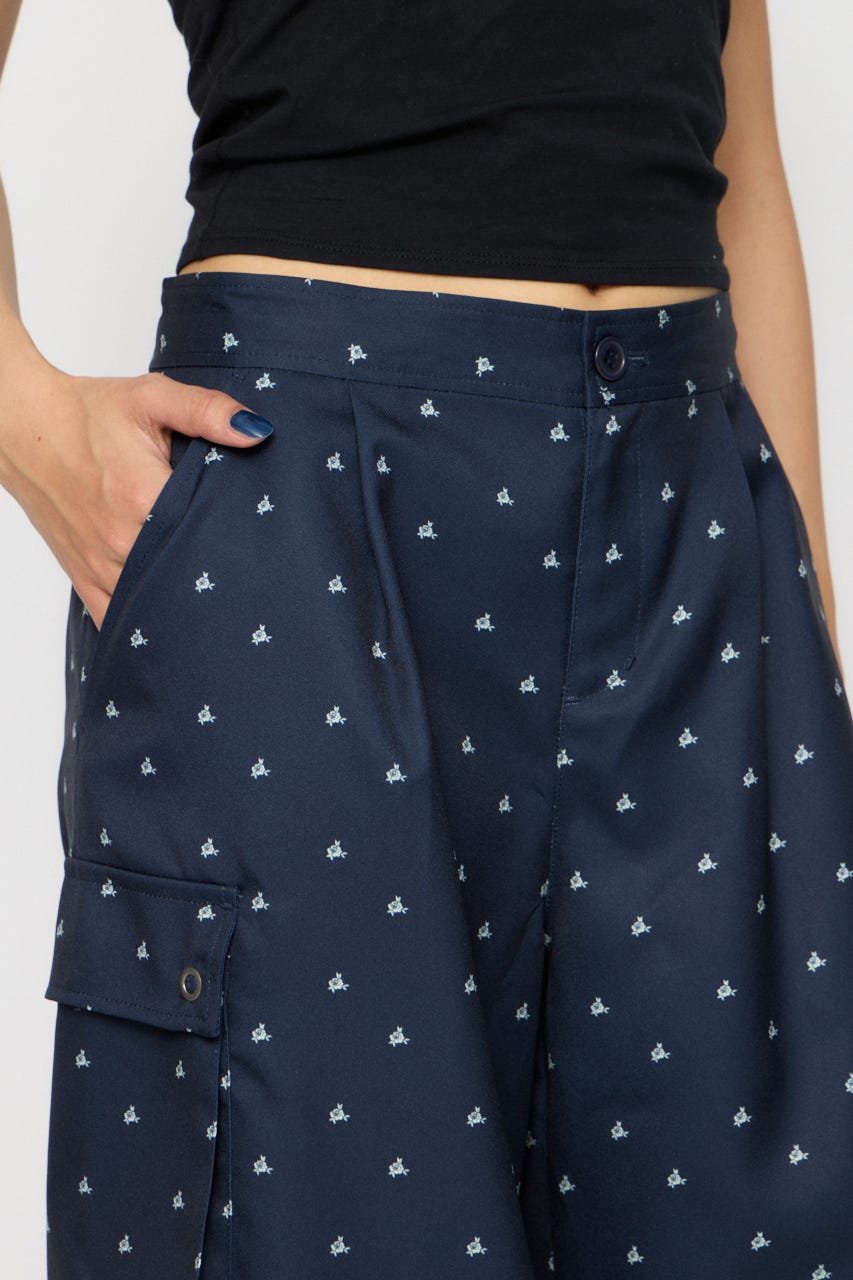 TINY PATTERN CARGO パンツ NVY S