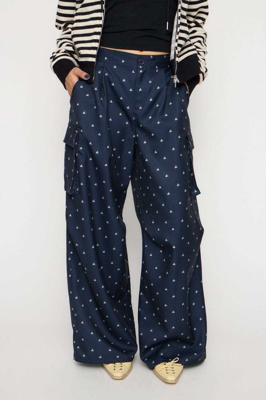 TINY PATTERN CARGO パンツ NVY S