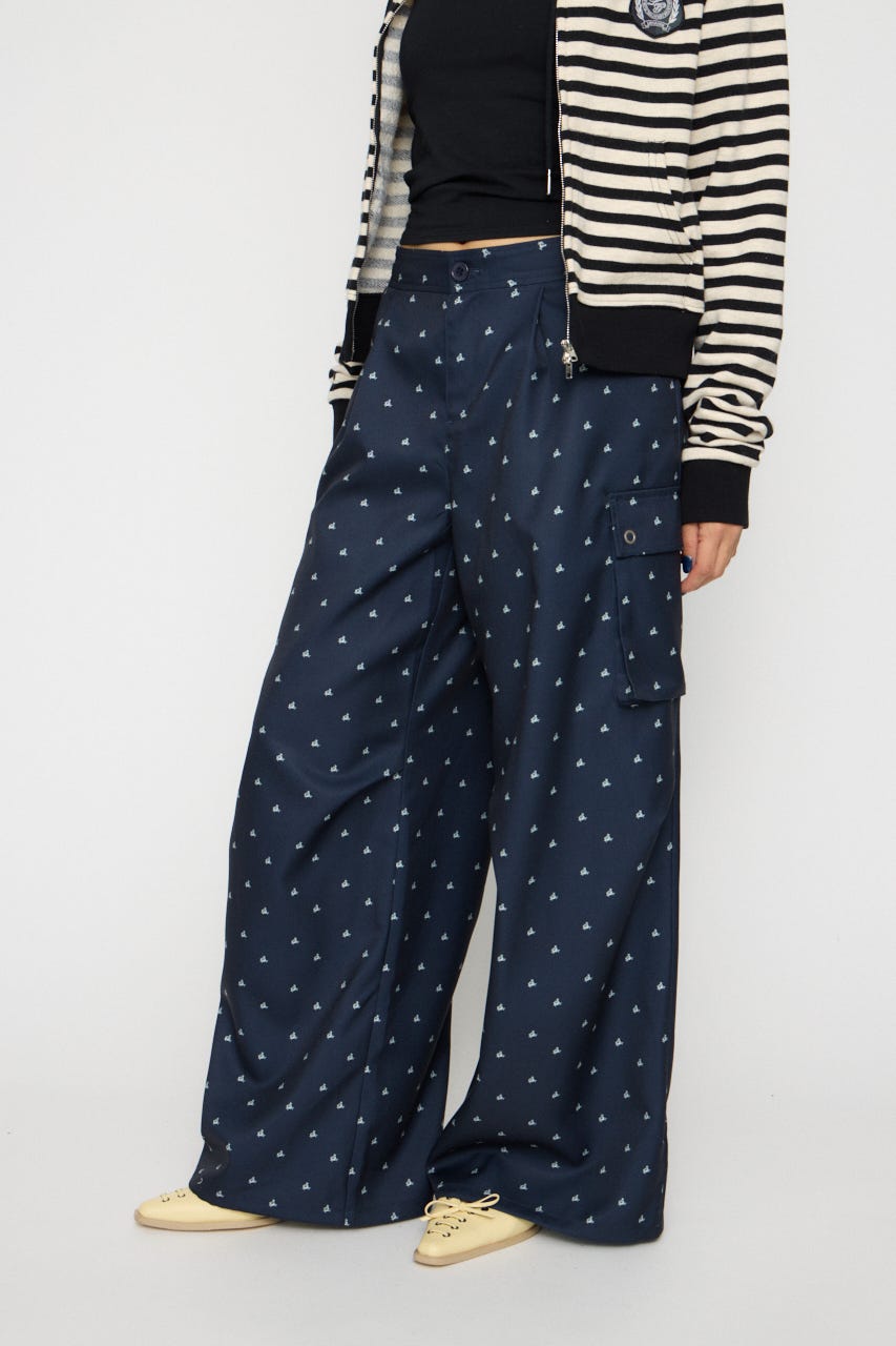 TINY PATTERN CARGO パンツ NVY S