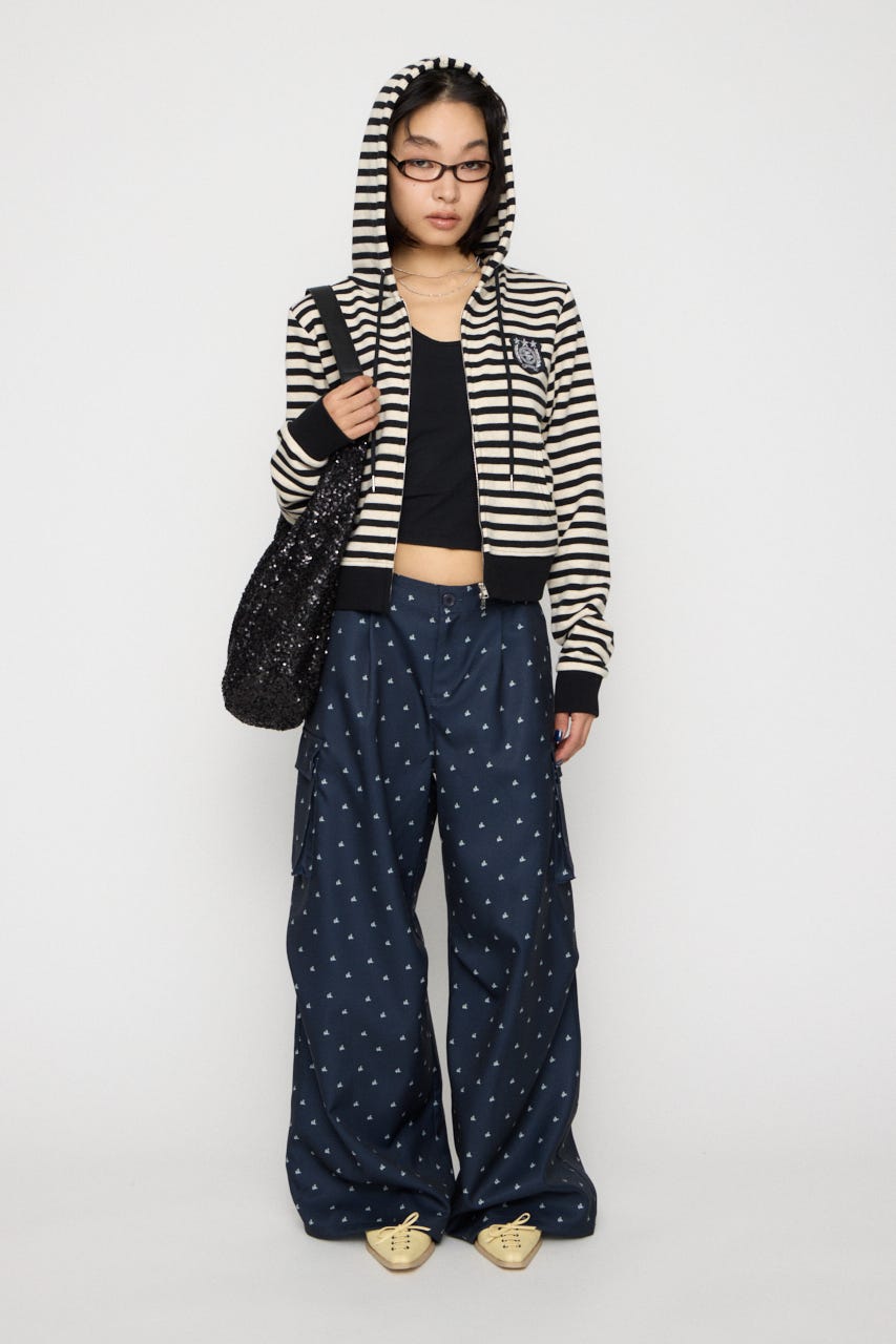 TINY PATTERN CARGO パンツ NVY S