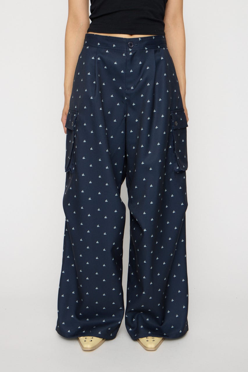 TINY PATTERN CARGO パンツ NVY S