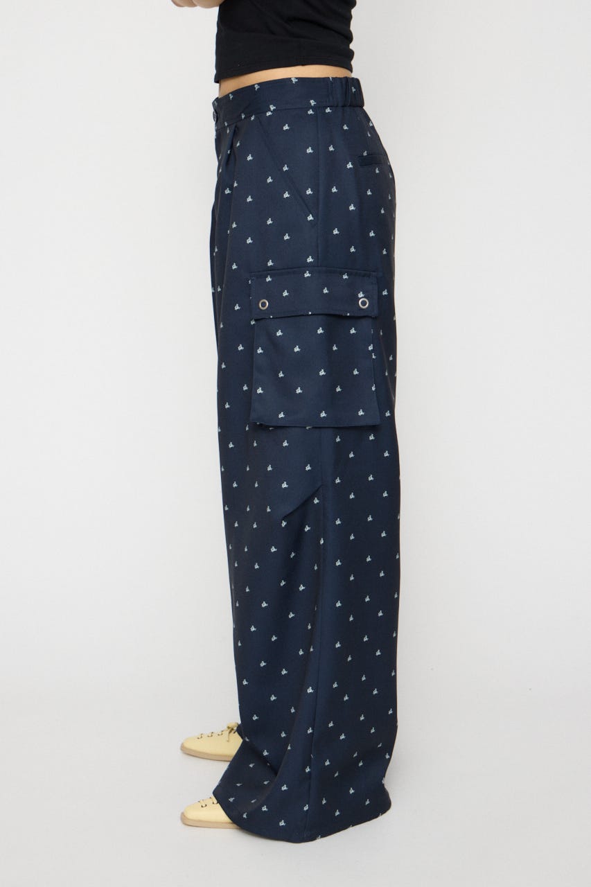 TINY PATTERN CARGO パンツ NVY S