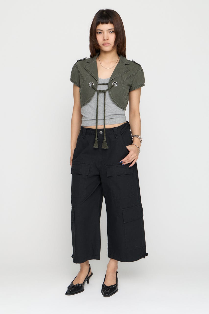 LOOSEY ANKLE パンツ BLK S