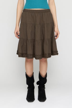 FRILL MIDI スカート