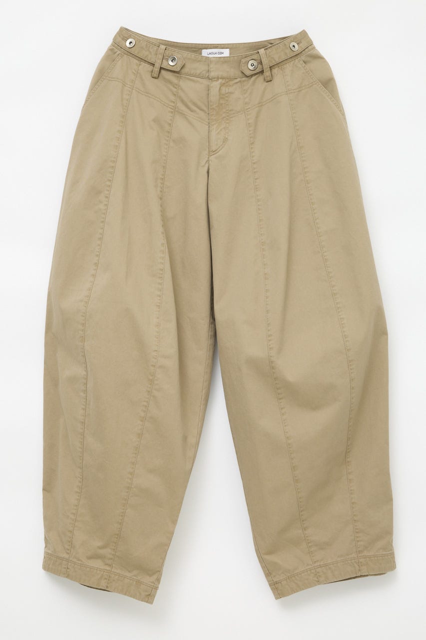 BARREL LEG MILITARY パンツ BEG S