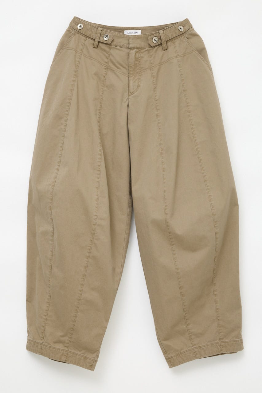 BARREL LEG MILITARY パンツ BEG S