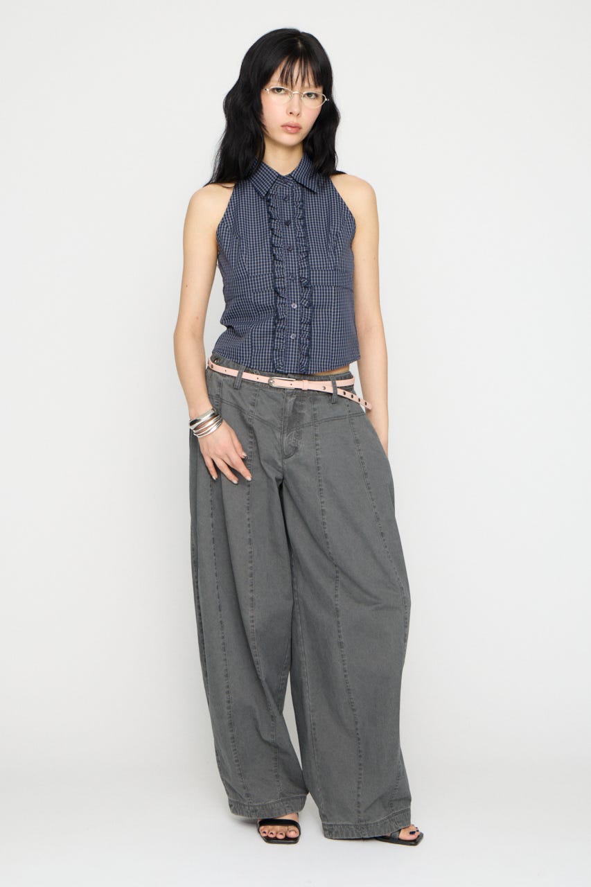 BARREL LEG MILITARY パンツ C.GRY XS