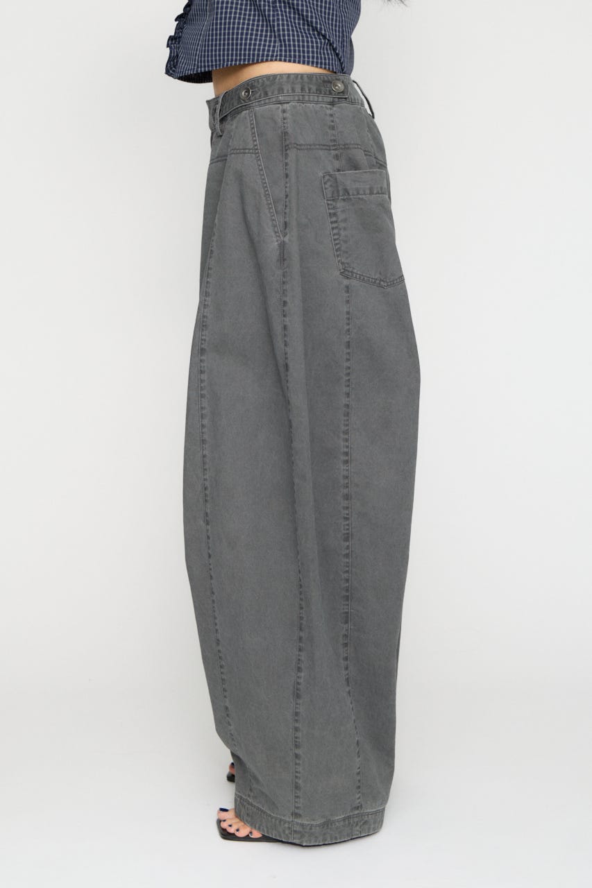 BARREL LEG MILITARY パンツ C.GRY XS