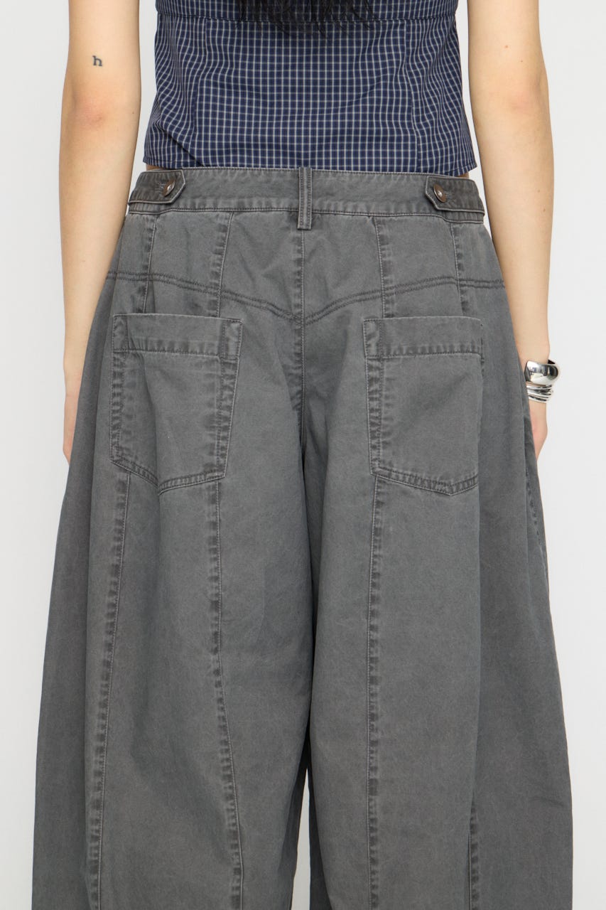 BARREL LEG MILITARY パンツ C.GRY XS