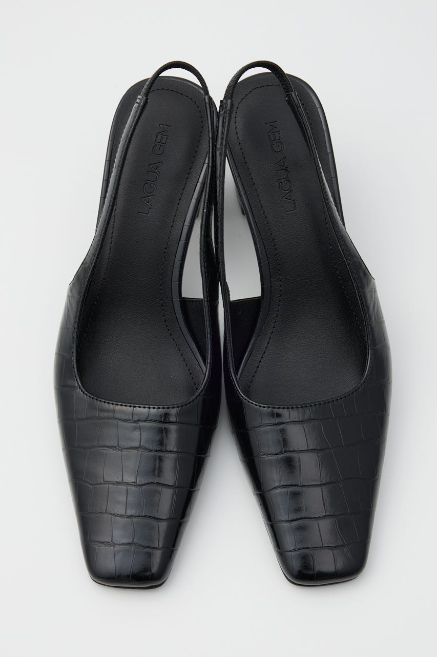 CROCO LIKE ミュール BLK M