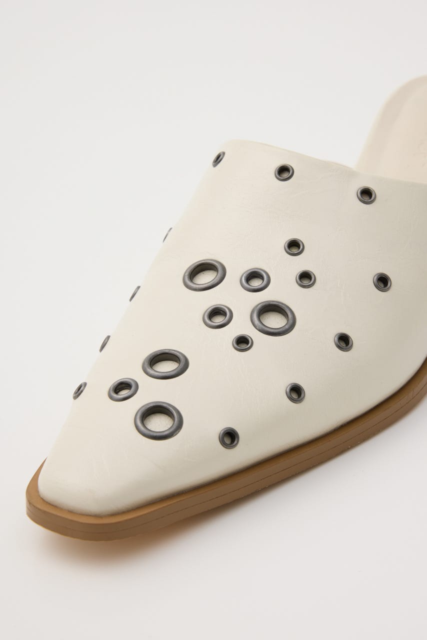 EYELET KITTEN HEEL ミュール IVOY S