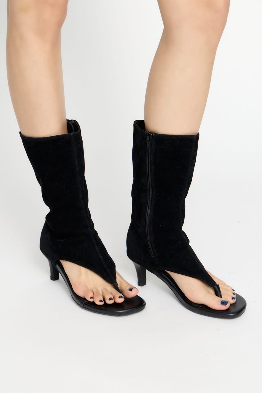 THONG MIDDLE BOOTS サンダル BLK M