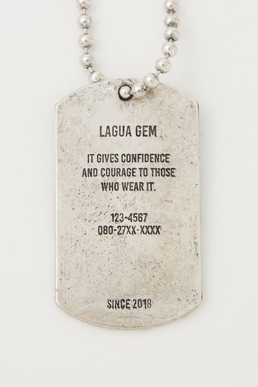 DOG TAG ネックレス SLV FREE