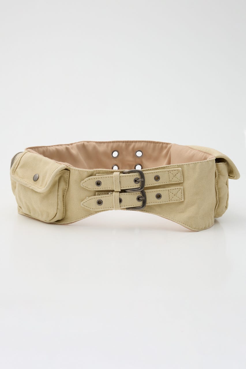 COTTON POCKET BELT バッグ L/BEG FREE