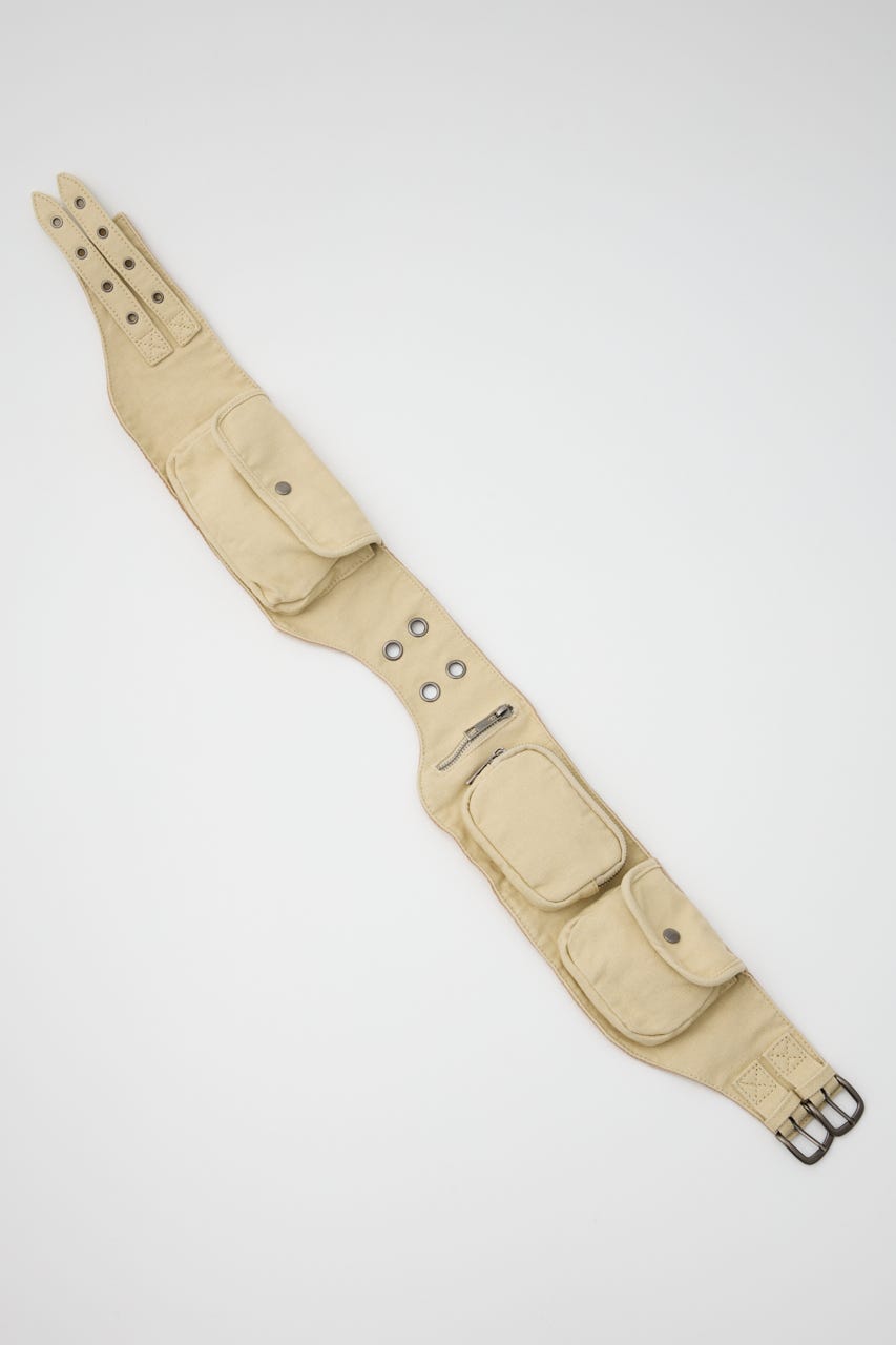 COTTON POCKET BELT バッグ L/BEG FREE