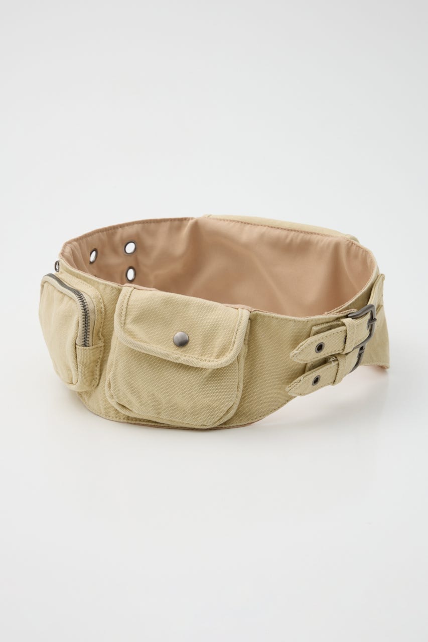 COTTON POCKET BELT バッグ L/BEG FREE
