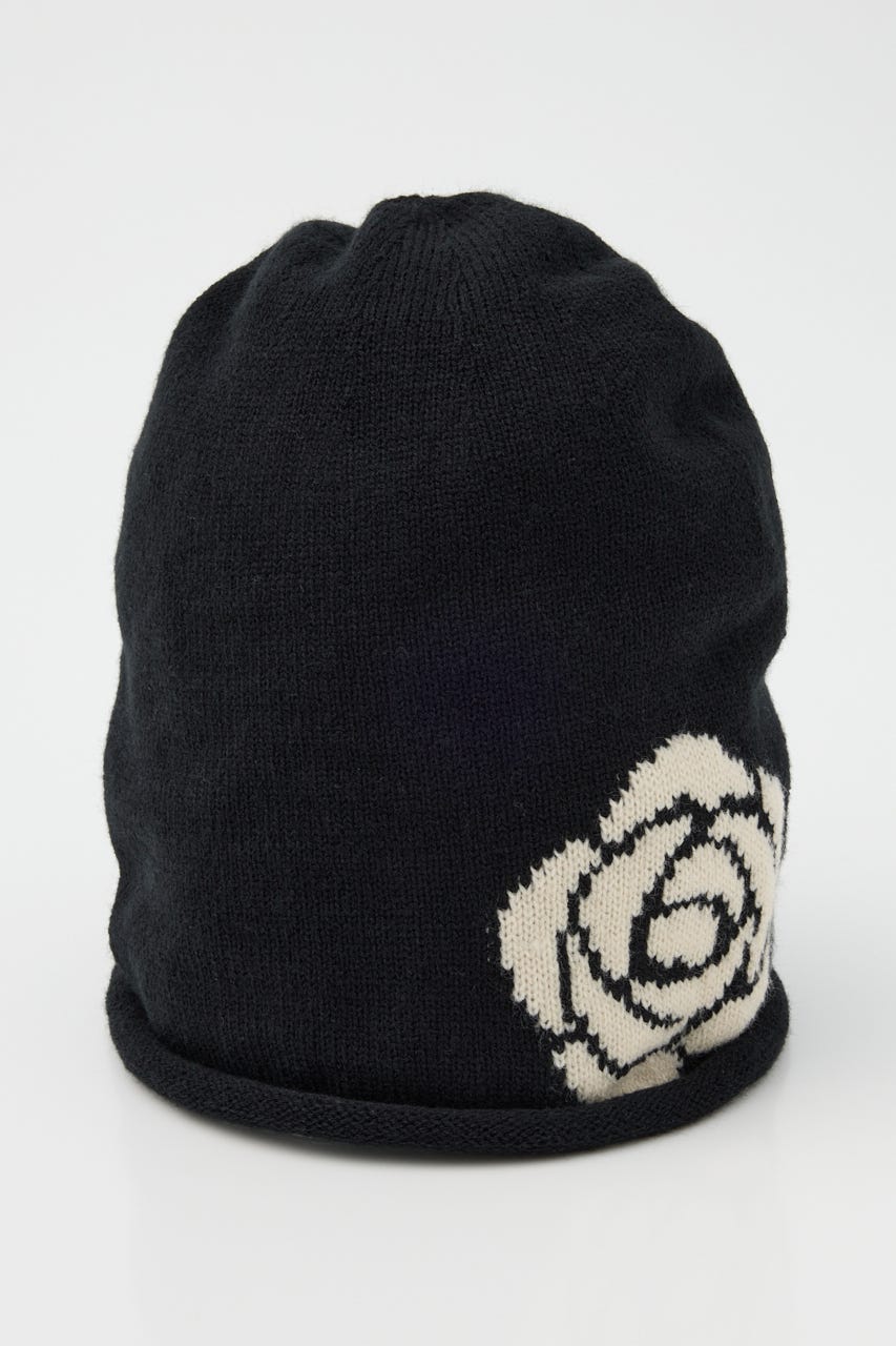 ROSE JACQUARD ビーニー BLK FREE