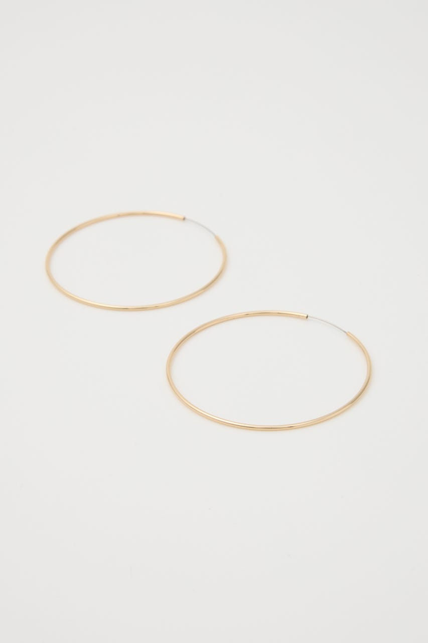 THIN HOOP ピアス GLD FREE
