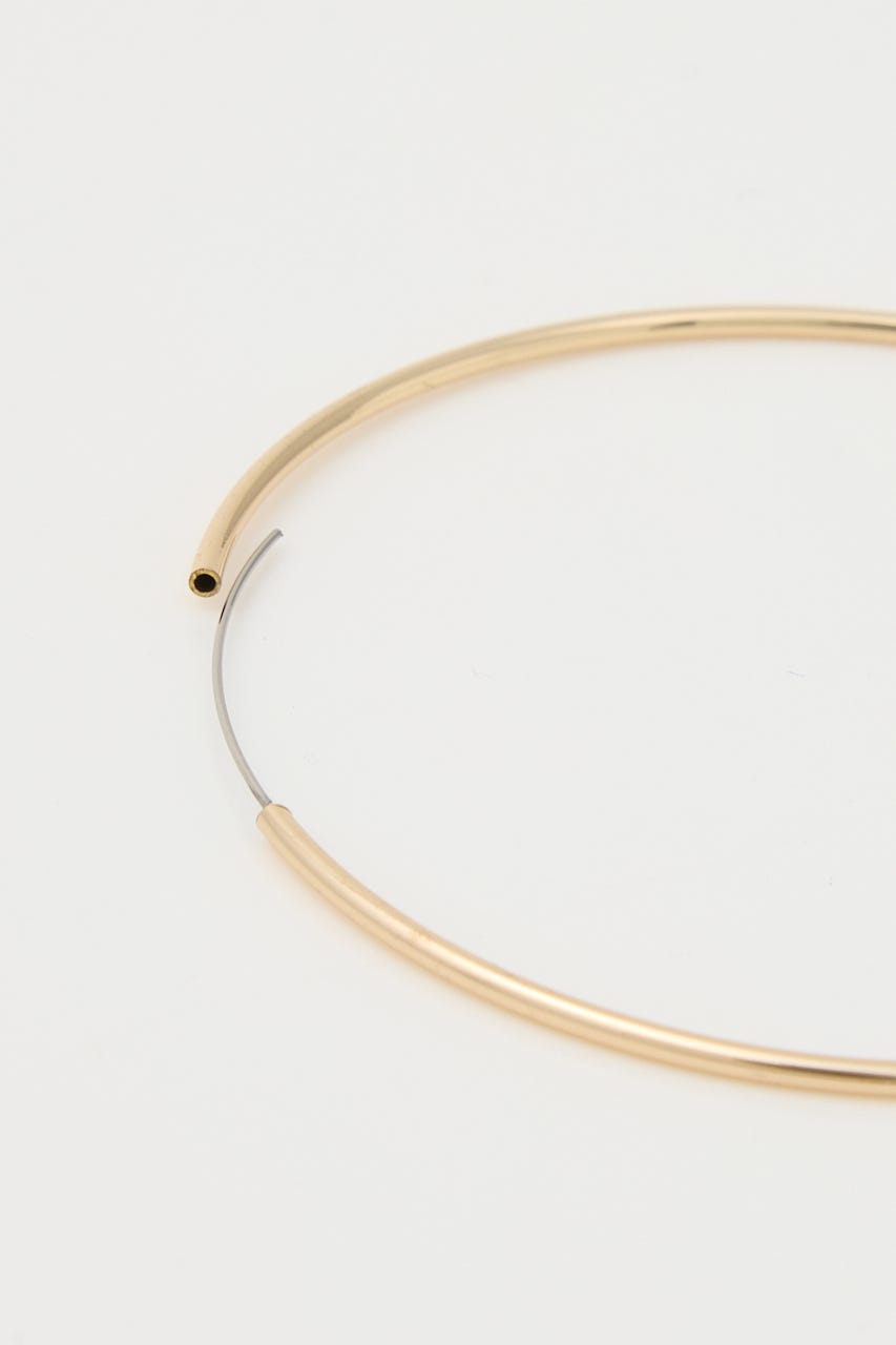 THIN HOOP ピアス GLD FREE