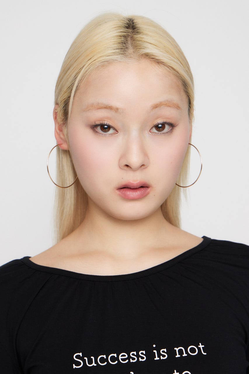 THIN HOOP ピアス GLD FREE