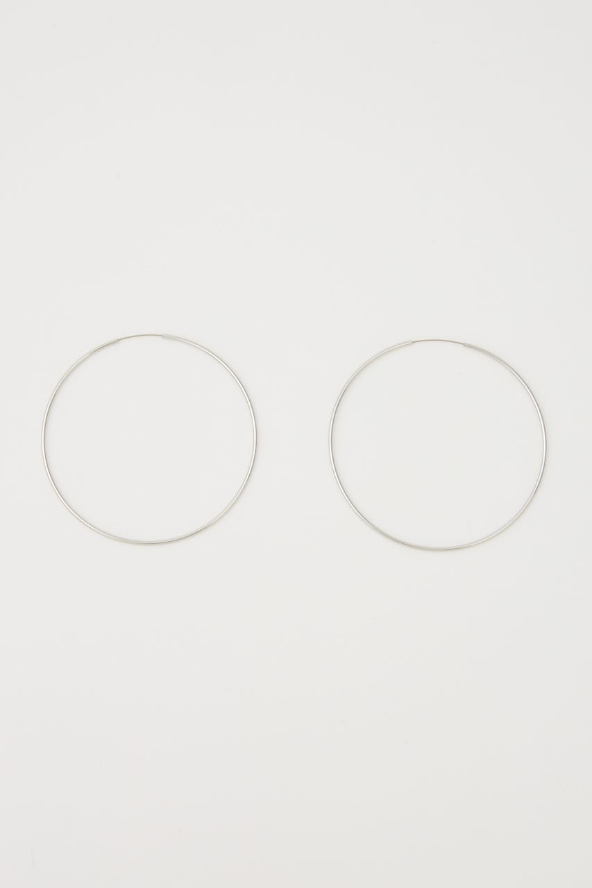 THIN HOOP ピアス SLV FREE