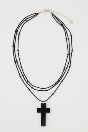 CROSS BEADS ネックレス