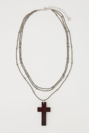 CROSS BEADS ネックレス