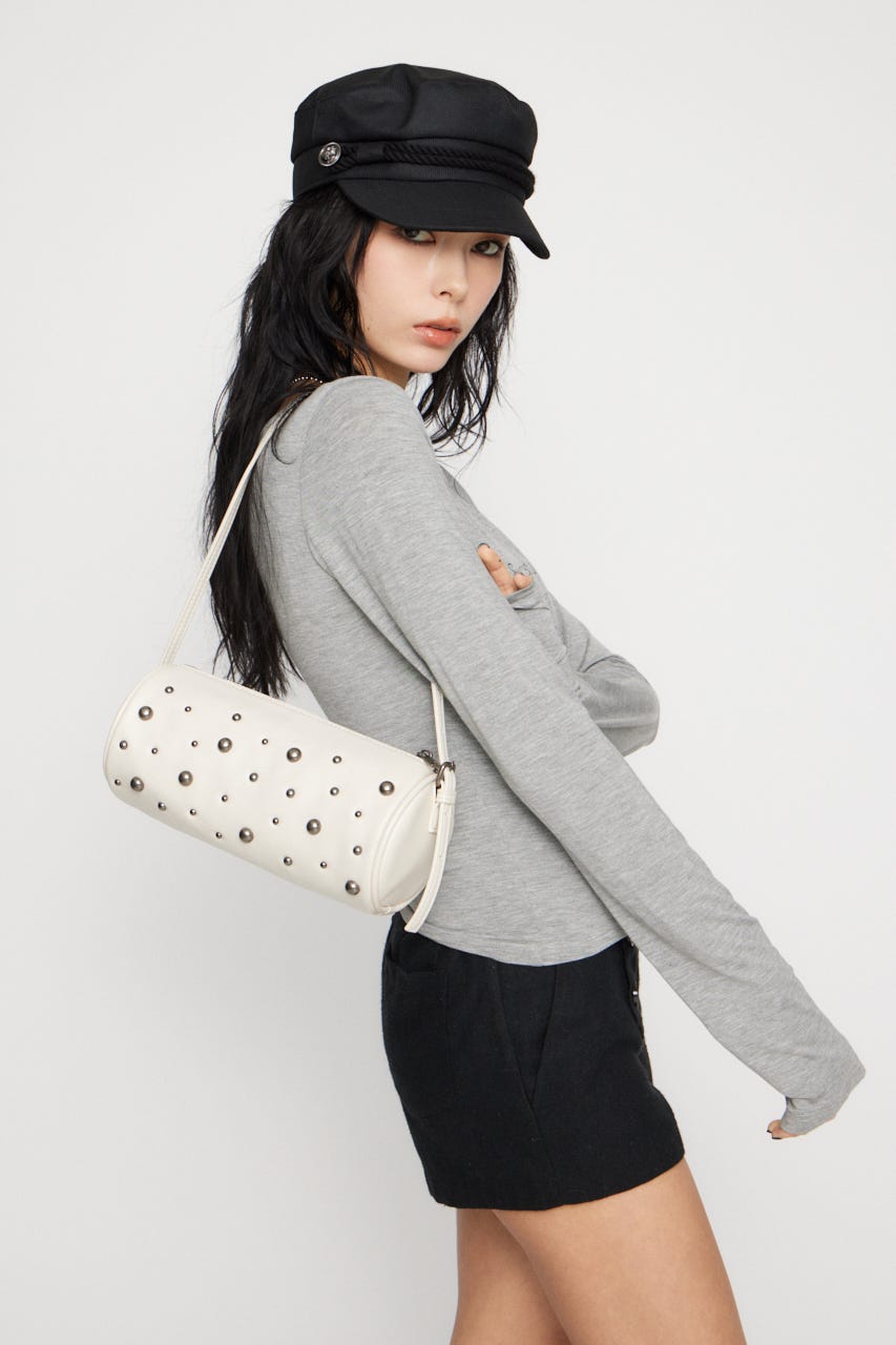 METAL DOT ROUND バッグ IVOY FREE