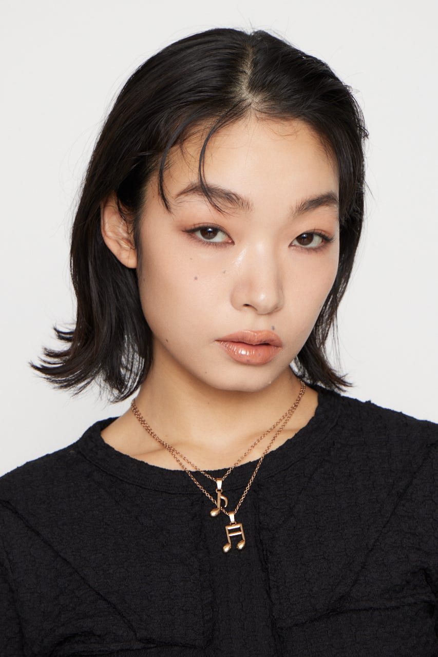 NOTE MOTIF ネックレス GLD FREE