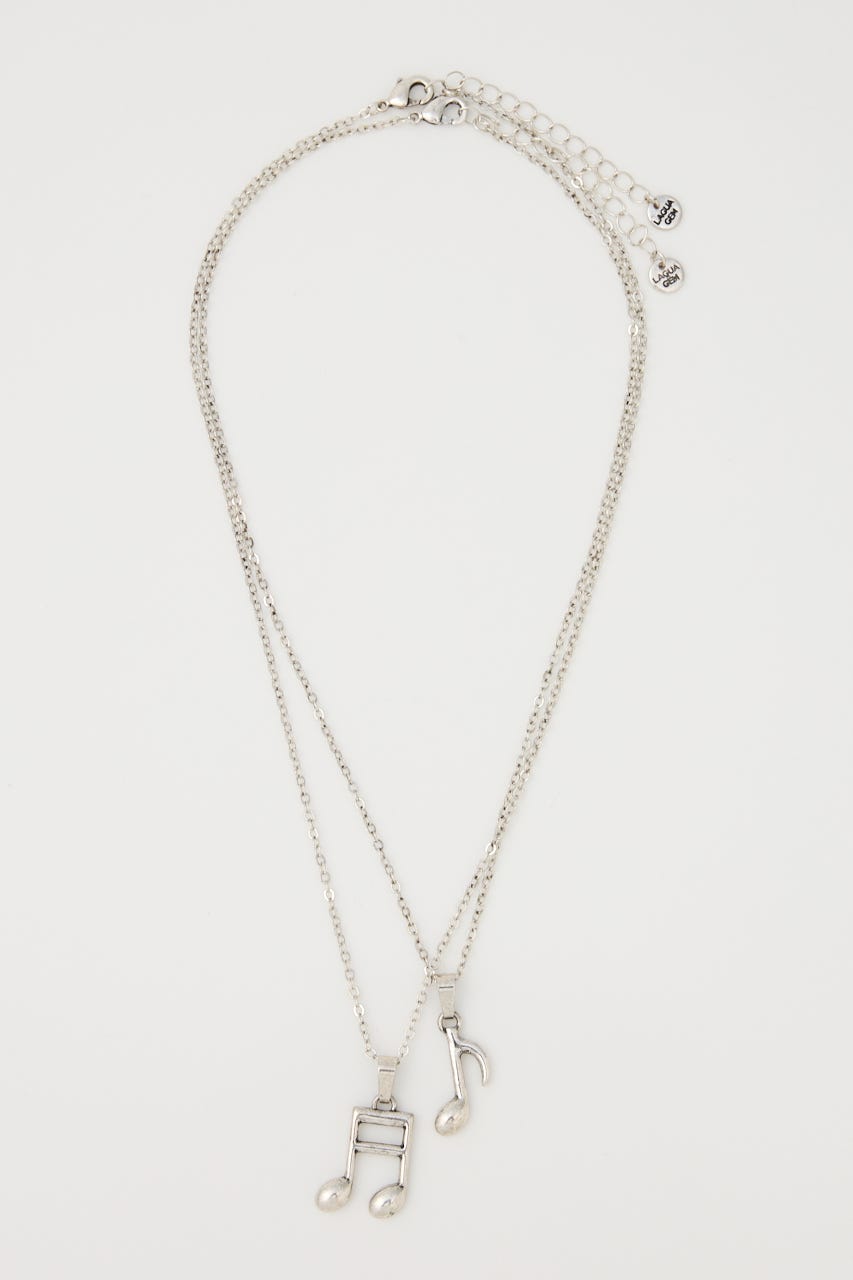 NOTE MOTIF ネックレス SLV FREE