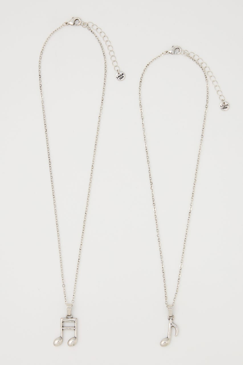 NOTE MOTIF ネックレス SLV FREE