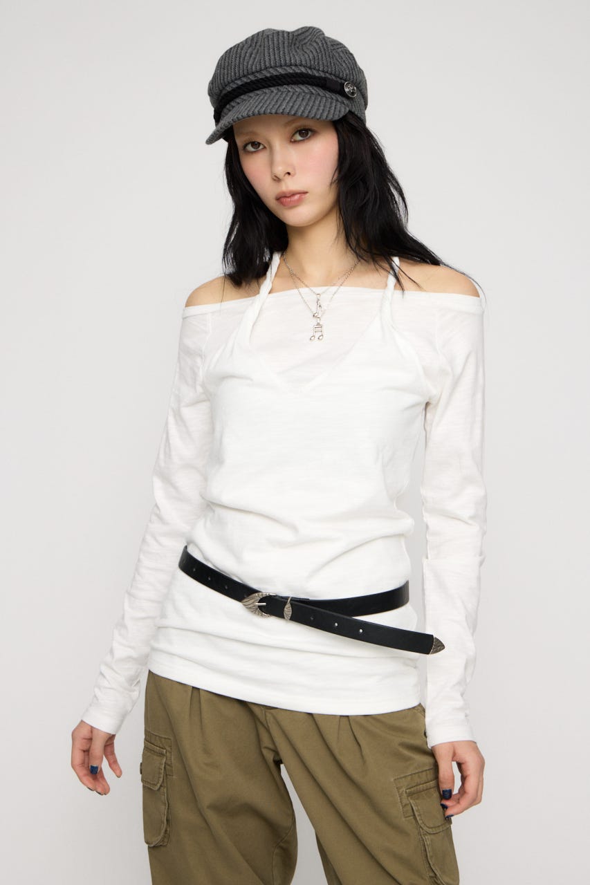 NARROW WESTERN ベルト BLK FREE