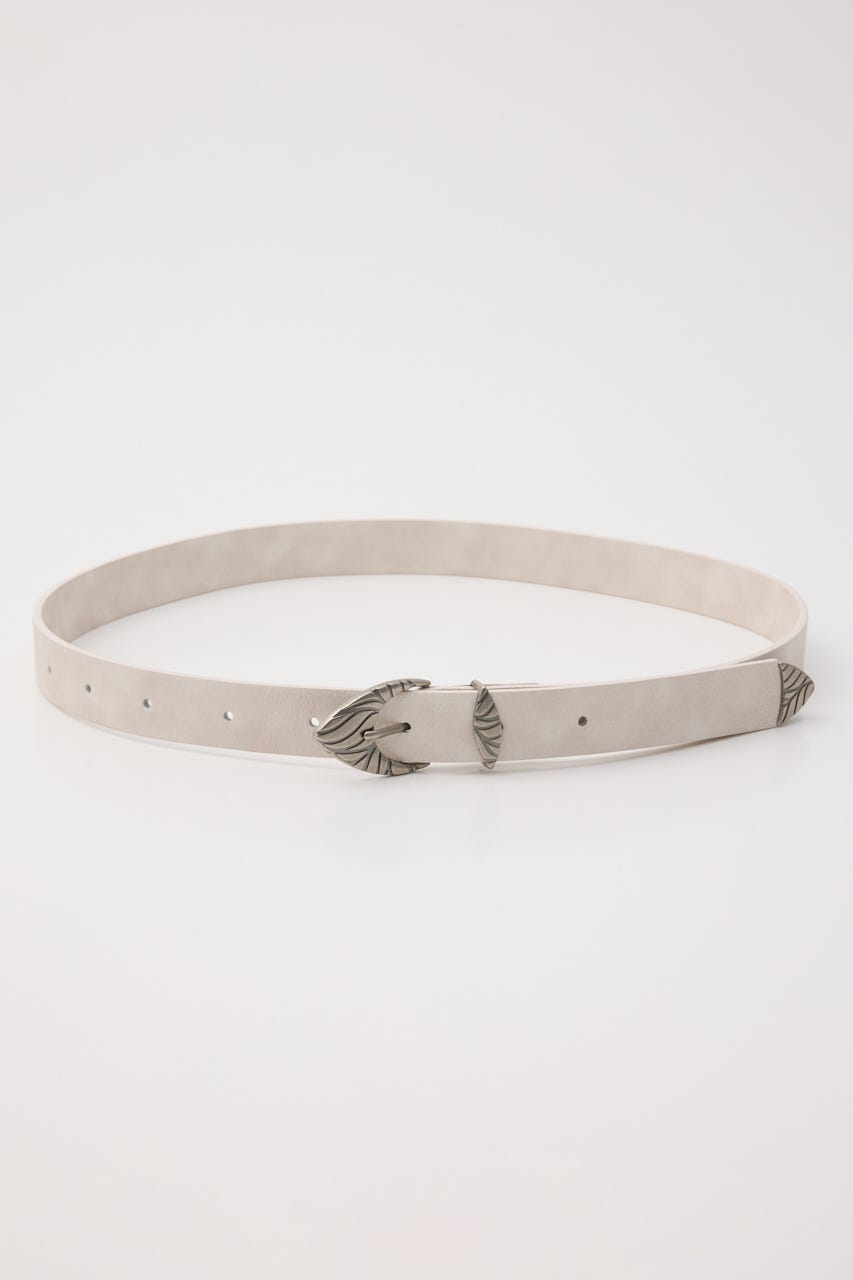 NARROW WESTERN ベルト WHT FREE