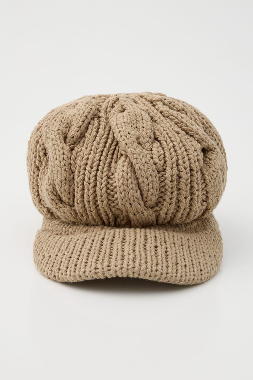 LOOSEY KNIT キャスケット BEG FREE