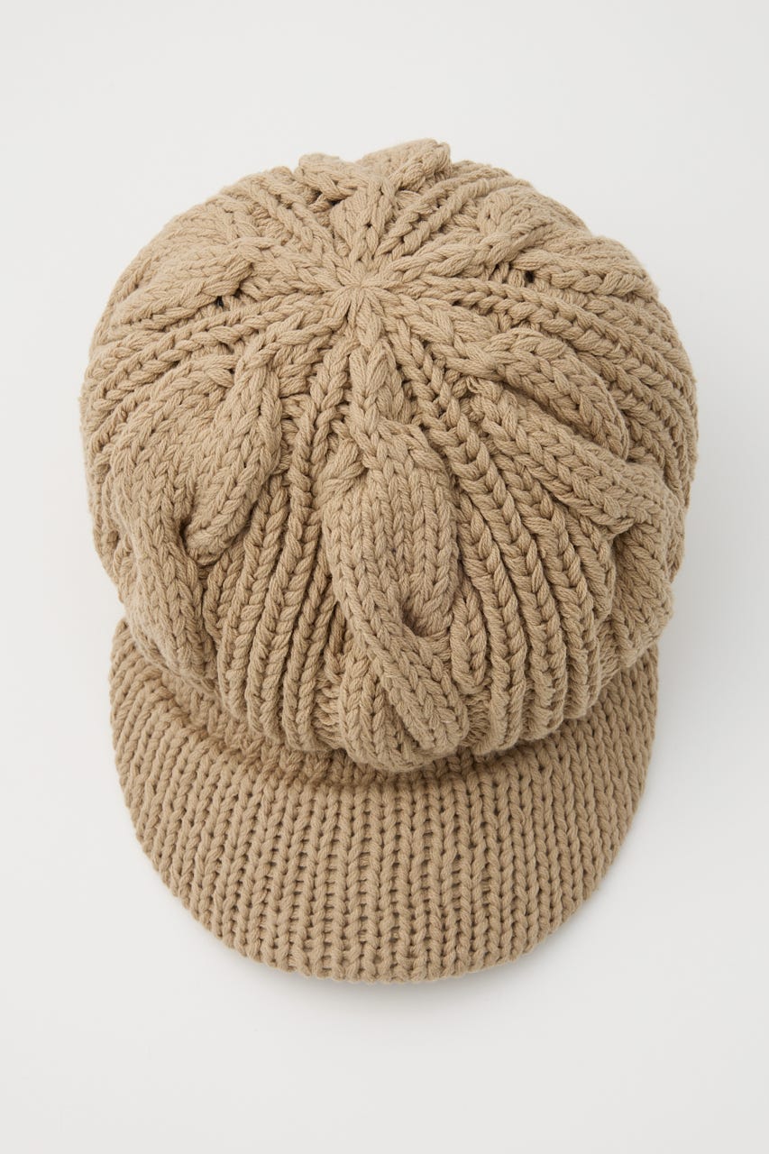 LOOSEY KNIT キャスケット BEG FREE