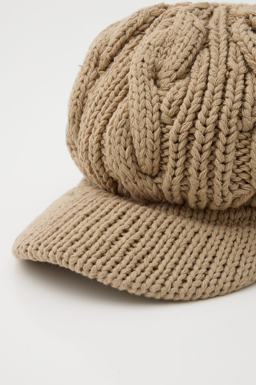 LOOSEY KNIT キャスケット BEG FREE