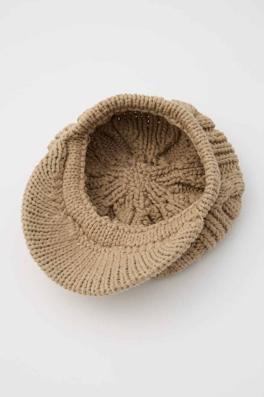 LOOSEY KNIT キャスケット BEG FREE