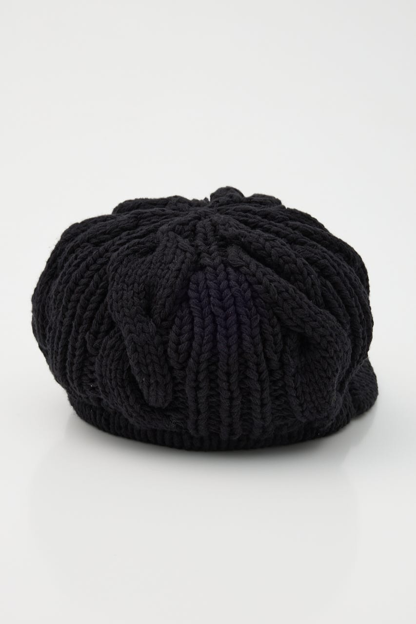 LOOSEY KNIT キャスケット BLK FREE