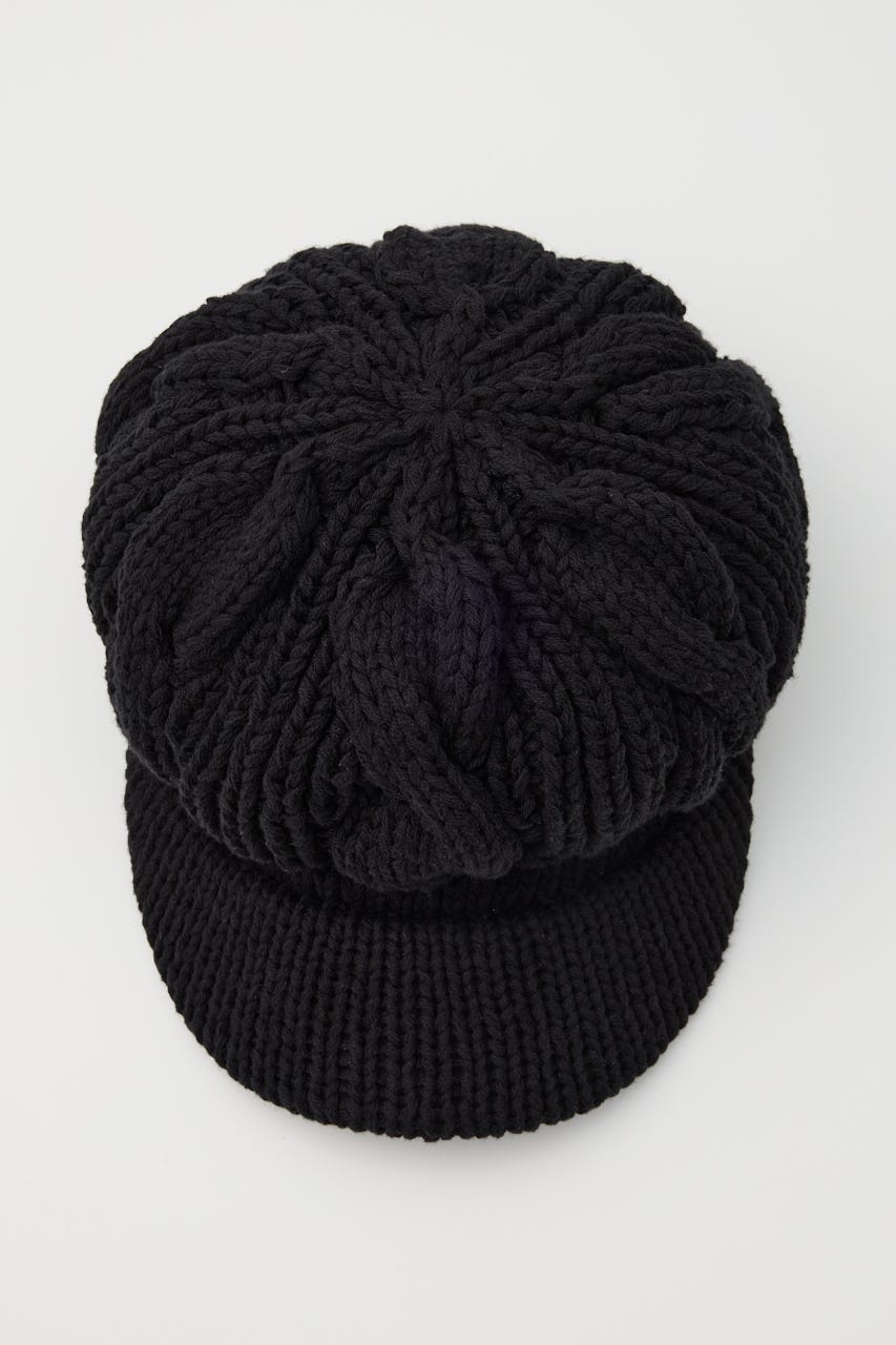 LOOSEY KNIT キャスケット BLK FREE