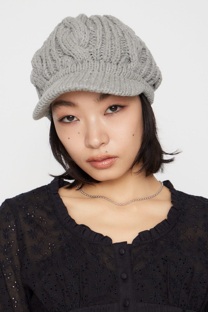 LOOSEY KNIT キャスケット GRY FREE
