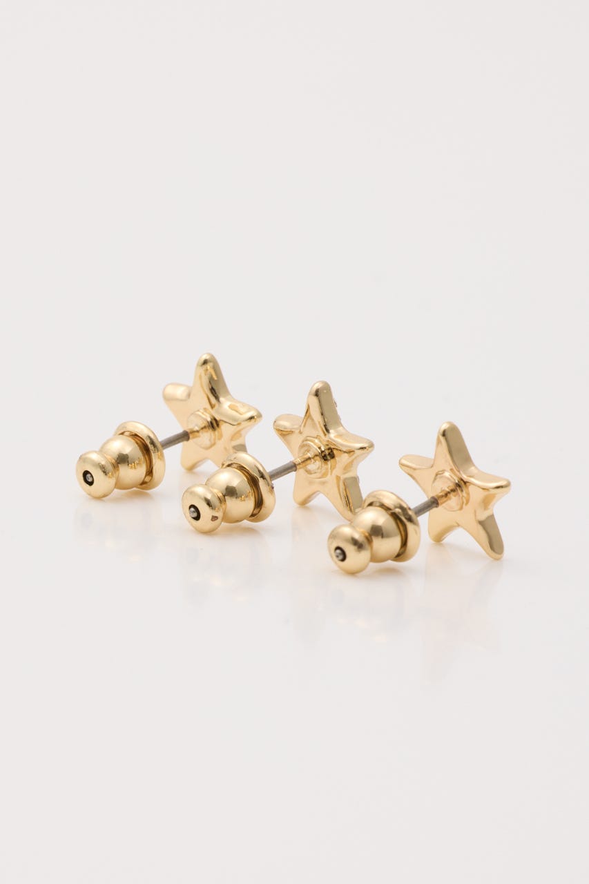 SMALL STAR ピアス GLD FREE