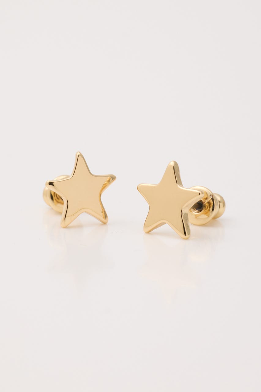SMALL STAR ピアス GLD FREE