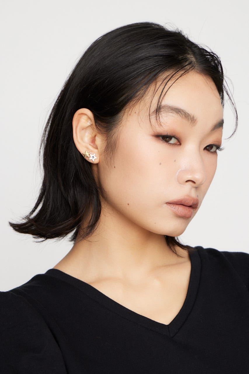 SMALL STAR ピアス GLD FREE