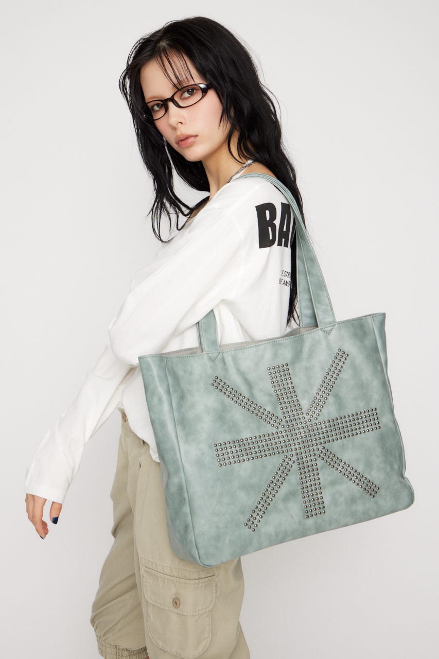 UNION JACK TOTE バッグ L/BLU FREE