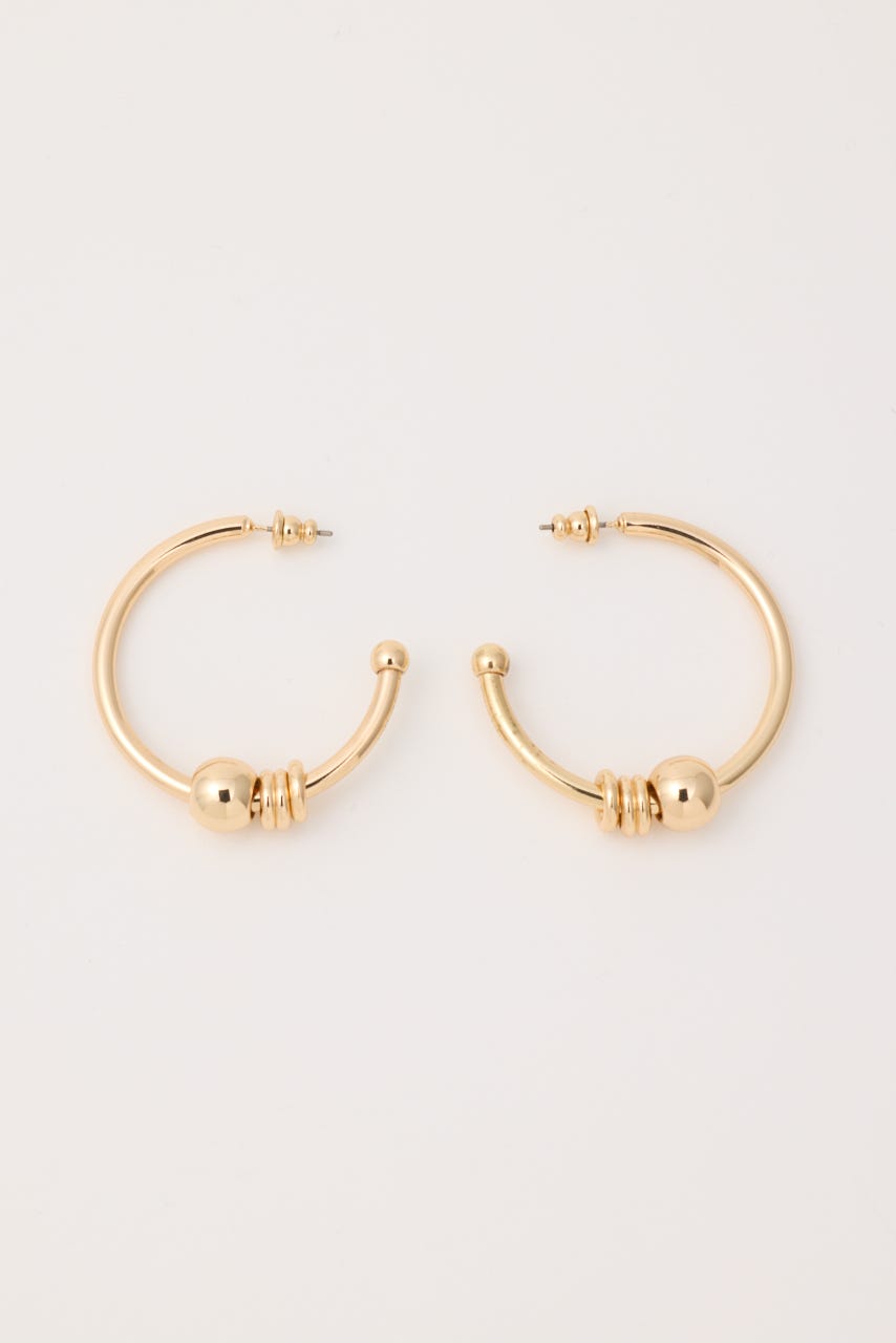 BIG HOOP RING ピアス GLD FREE