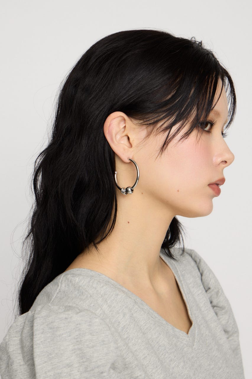 BIG HOOP RING ピアス SLV FREE