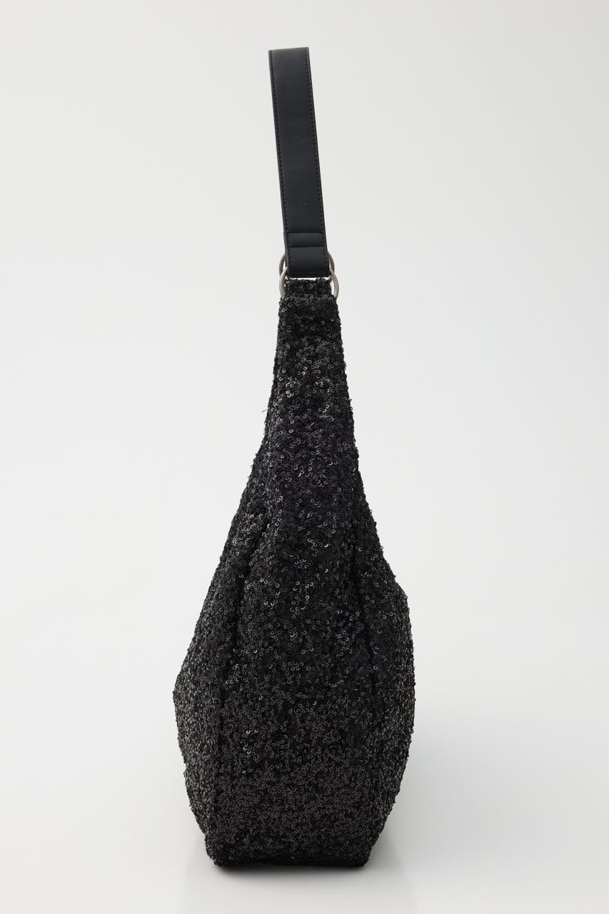 SEQUINS BIG バッグ BLK FREE