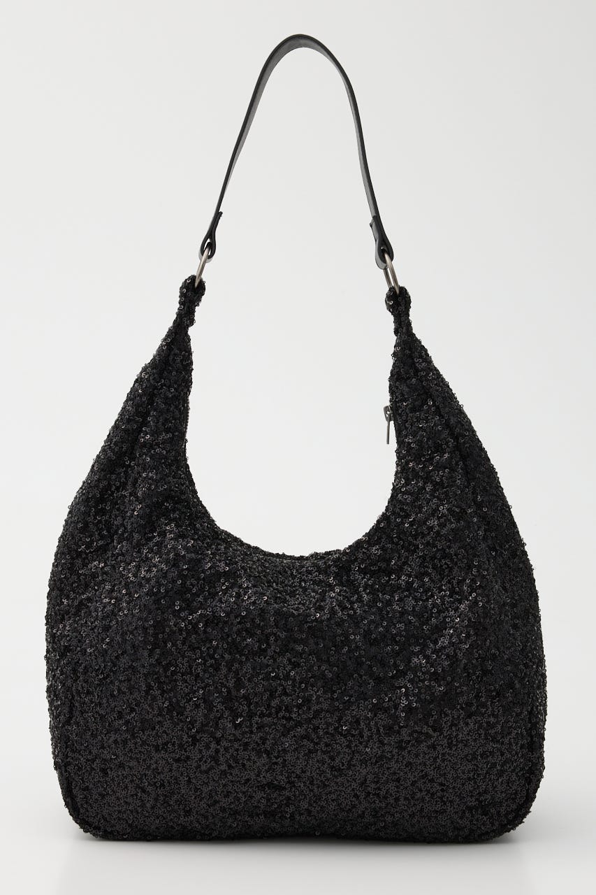 SEQUINS BIG バッグ BLK FREE