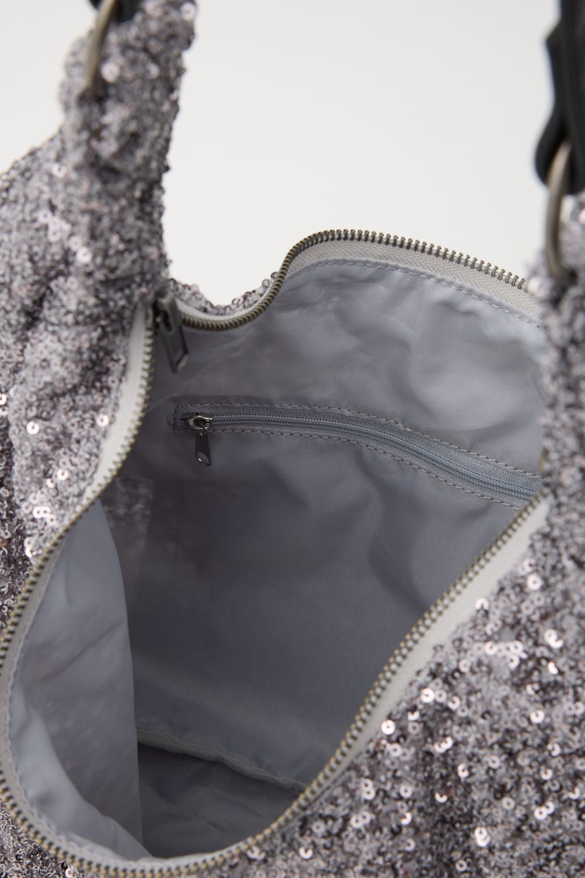 SEQUINS BIG バッグ SLV FREE